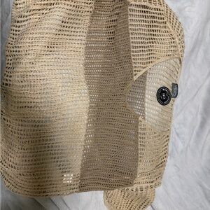Elegant Tan Mesh Tote for Women